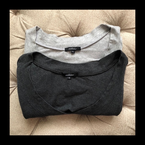 Ambiance Tops - Two pack! Ambiance T-Shirts V Neck